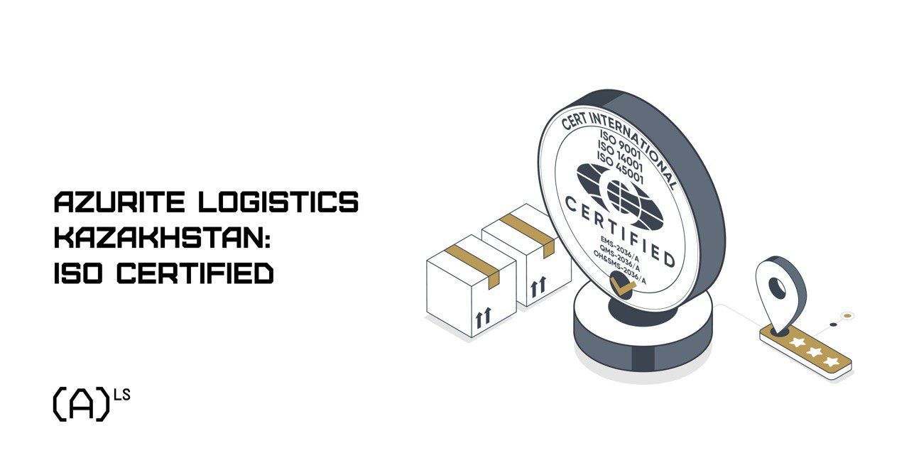 ISO-Certified: A New Achivement for Azurite Kazakhstan We are pleased to share that Azurite Logistics Kazakhstan has officially received certification in three globally recognised ISO standards: ISO 9001:2015 – Quality Management ISO 14001:2015 – Environmental Management ISO 45001:2018 – Occupational Health and Safety These certifications validate the quality and consistency of our logistics operations across all transport modes — rail, road, sea, air, and multimodal.